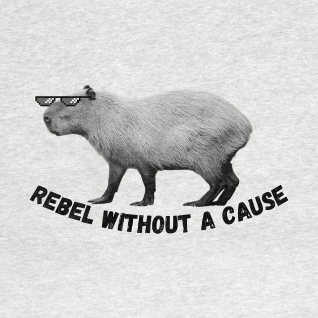 Capybara Rebel Without a Cause by BotanicalWoe